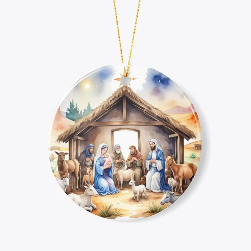 Christmas Creche Ornament